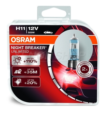 Галогенные лампы Osram Night Breaker Unlimited Галогенные лампы Osram Night Breaker Unlimited