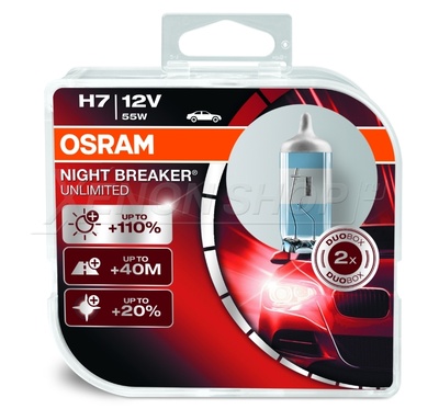 Галогенные лампы Osram Night Breaker Unlimited 64210NBU H7 3600K (2 шт.) Галогенные лампы Osram Night Breaker Unlimited 64210NBU H7 3600K (2 шт.)